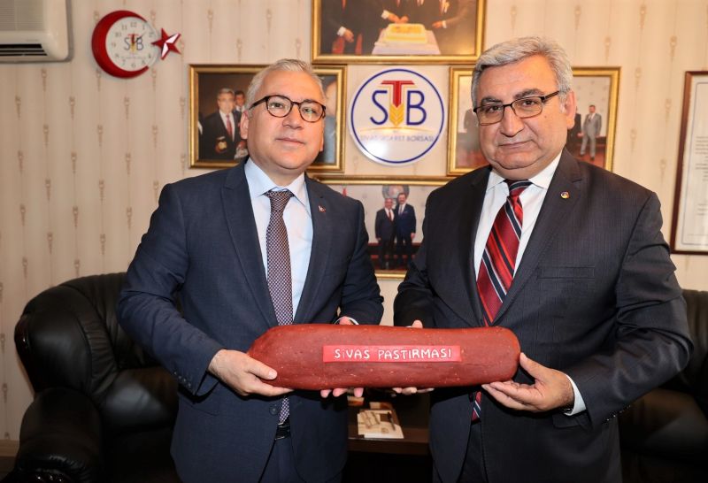 SİVAS VALİSİ DR. YILMAZ ŞİMŞEK BORSAMIZA İADE-İ ZİYARETTE BULUNDU