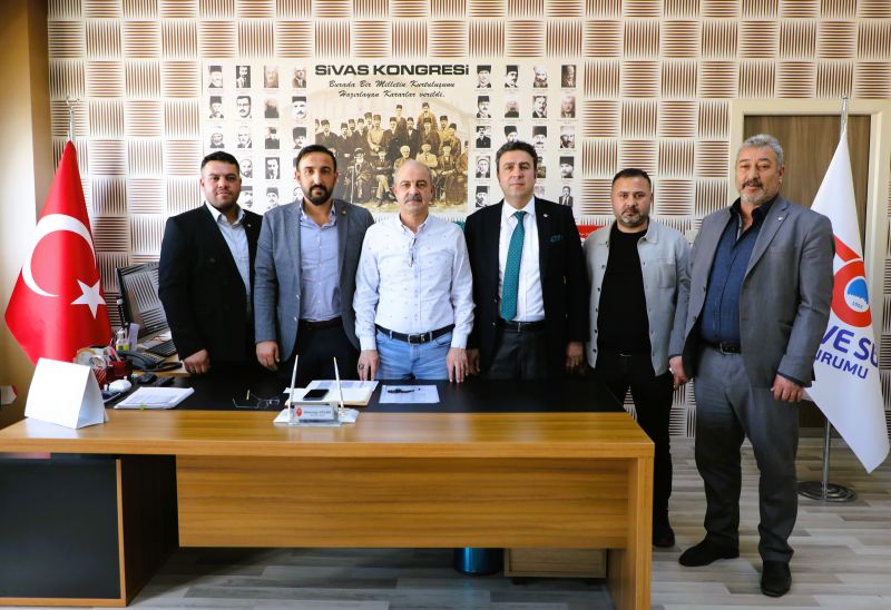 BAŞKAN KARAKAYA ESK SİVAS KOMBİNASI MÜDÜRÜ GÜLER'İ ZİYARET ETTİ