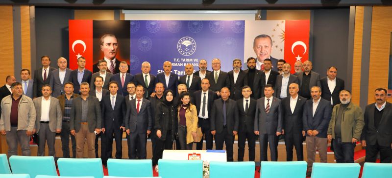 BAKAN KİRİŞCİ, SİVAS'TA TARIM SEKTÖRÜ TEMSİLCİLERİYLE BİR ARAYA GELDİ