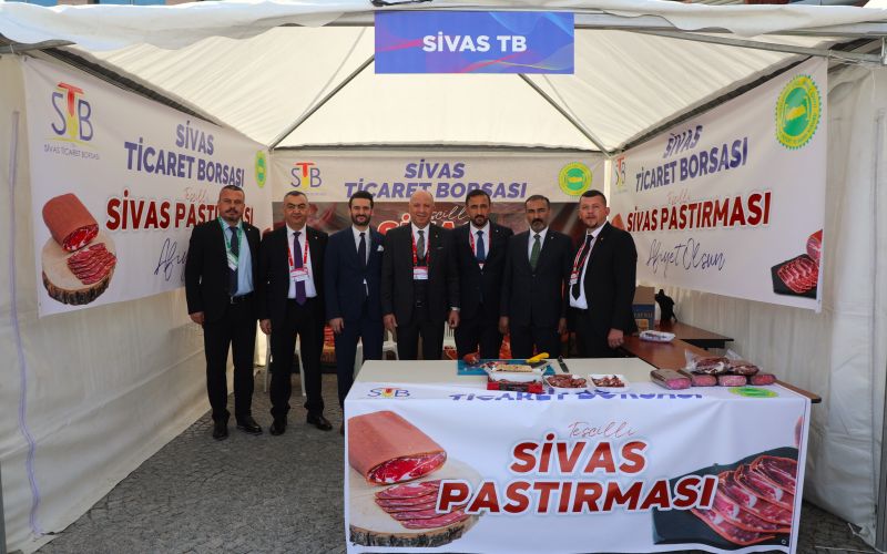 TOBB 80. GENEL KURULUNDA SİVAS PASTIRMASI TANITILDI